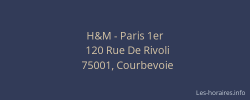 H&M - Paris 1er