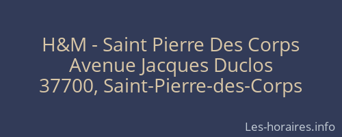 H&M - Saint Pierre Des Corps