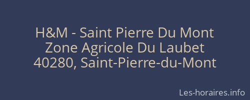 H&M - Saint Pierre Du Mont