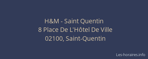 H&M - Saint Quentin