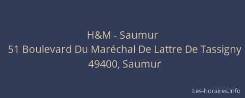 H&M - Saumur