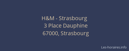 H&M - Strasbourg