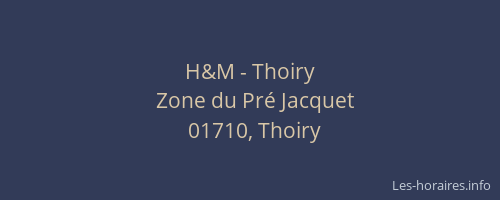 H&M - Thoiry