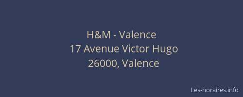 H&M - Valence