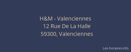 H&M - Valenciennes