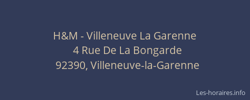 H&M - Villeneuve La Garenne