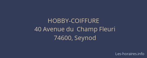 HOBBY-COIFFURE