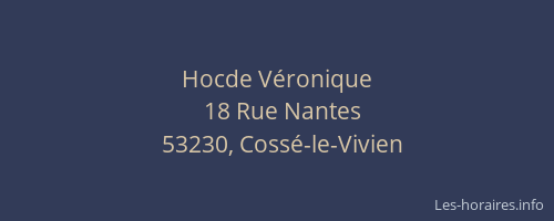 Hocde V&eacute;ronique