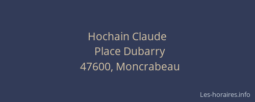 Hochain Claude