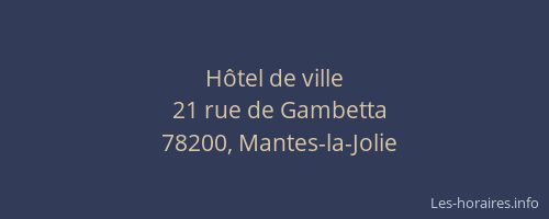H&ocirc;tel de ville