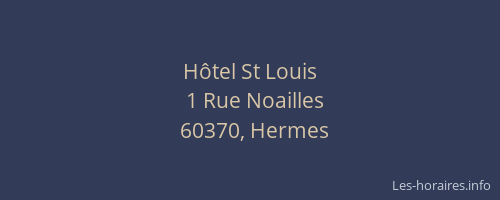 Hôtel St Louis