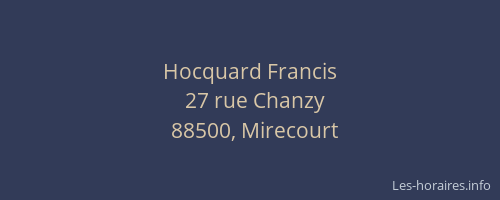 Hocquard Francis