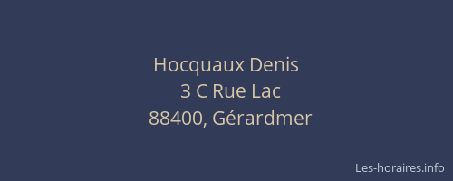 Hocquaux Denis
