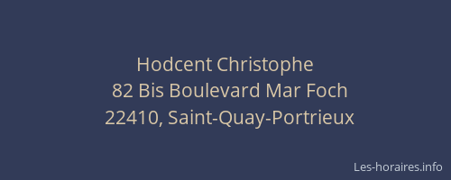 Hodcent Christophe