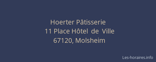 Hoerter Pâtisserie