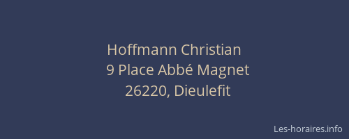 Hoffmann Christian