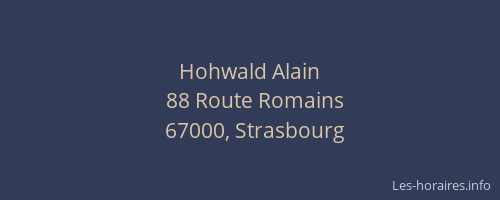 Hohwald Alain