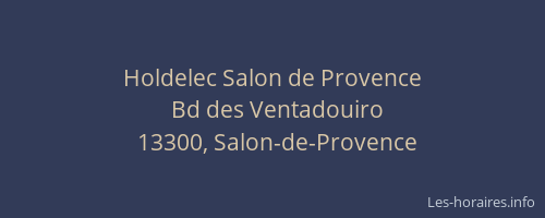 Holdelec Salon de Provence