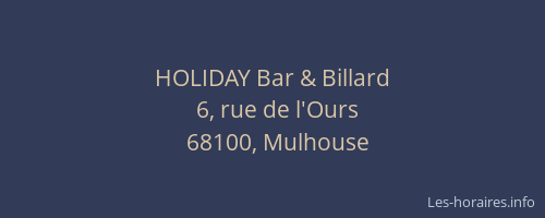 HOLIDAY Bar & Billard