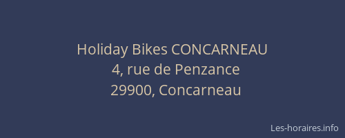 Holiday Bikes CONCARNEAU