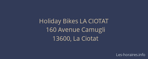 Holiday Bikes LA CIOTAT