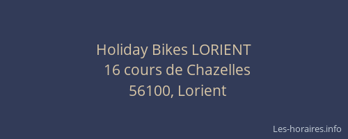 Holiday Bikes LORIENT
