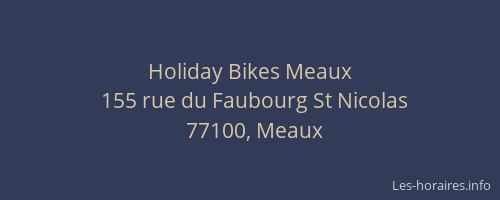 Holiday Bikes Meaux