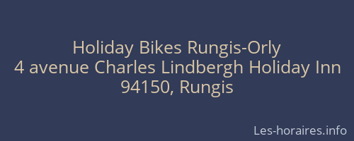 Holiday Bikes Rungis-Orly