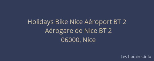 Holidays Bike Nice Aéroport BT 2
