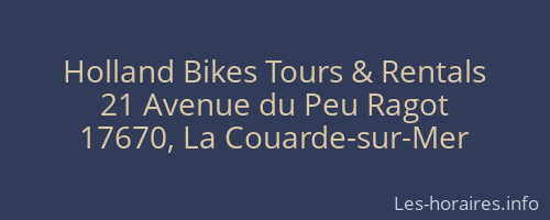 Holland Bikes Tours & Rentals