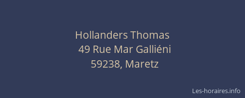 Hollanders Thomas