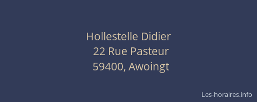 Hollestelle Didier