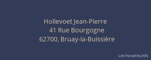 Hollevoet Jean-Pierre