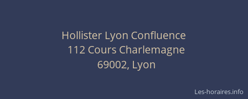Hollister Lyon Confluence