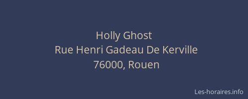 Holly Ghost