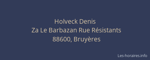 Holveck Denis
