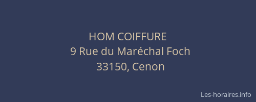 HOM COIFFURE