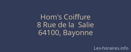 Hom's Coiffure