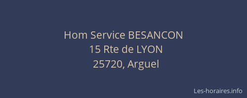 Hom Service BESANCON