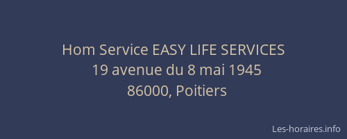 Hom Service EASY LIFE SERVICES