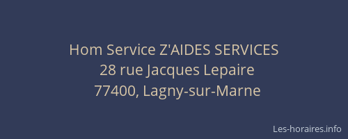 Hom Service Z'AIDES SERVICES