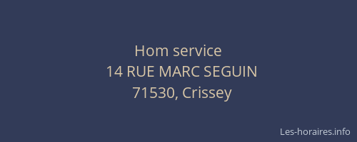 Hom service