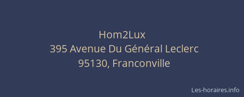 Hom2Lux