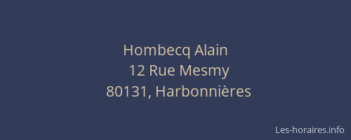 Hombecq Alain