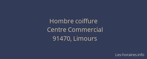 Hombre coiffure