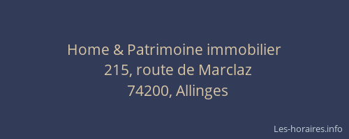 Home & Patrimoine immobilier
