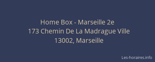 Home Box - Marseille 2e