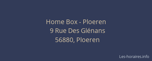 Home Box - Ploeren