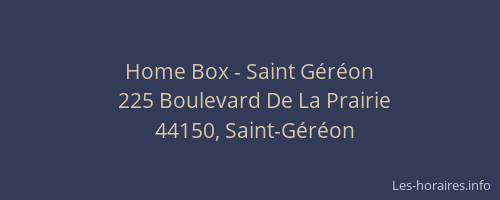 Home Box - Saint Géréon