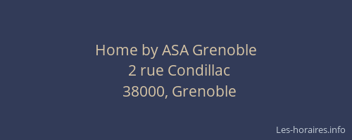 Home by ASA Grenoble